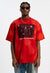 Hip-hop t-shirt rapper tee Notorious B.I.G. top in acid red