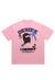 Desire slogan t-shirt balaclava print tee grunge top pink