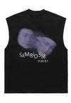 Symbiosis tank top surfer vest retro sleeveless t-shirt