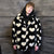 Heart fleece coat handmade 2in1 hood emoji trench jacket