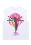 Jesus Christ sleeveless t-shirt retro tank top surfer vest