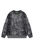 Abstract print sweater grey psychedelic fluffy rave jumper