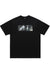 Dead rapper t-shirt Tupac Shakur tee hip-hop top in black