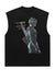 Power ranger tank top surfer vest retro sleeveless t-shirt