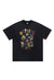 Retro cartoon t-shirt monster print tee grunge top in black