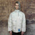 Transparent bomber see through cotton padded jacket in white