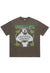 Reggae fan t-shirt Jamaican tee grunge top in grey