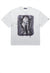 Ghost print t-shirt monster tee grunge ghost top in white