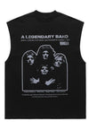 Rock band tank top surfer vest retro sleeveless Queen tshirt