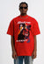 Retro slogan t-shirt vintage poster print tee anime top red