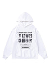 Music stars hoodie pop culture pullover raver jumper white