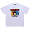 Guns and roses t-shirt pistol print tee metal bad top white