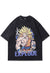 Dragon ball Z t-shirt Japanese cartoon tee vintage wash top