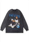 Bean t-shirt vintage basketball player tee sports top grey