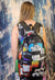 Gay bag LGBT backpack pride festival rainbow rucksack black