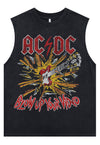 Skinhead print tank top surfer vest retro sleeveless t-shirt