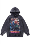 Anime hoodie movie pullover Japanese cartoon jumper in grey