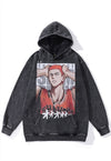 Shohoku hoodie anime pullover basketball jumper vintage grey