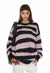 Stripe sweater pink fluffy zebra jumper animal print top