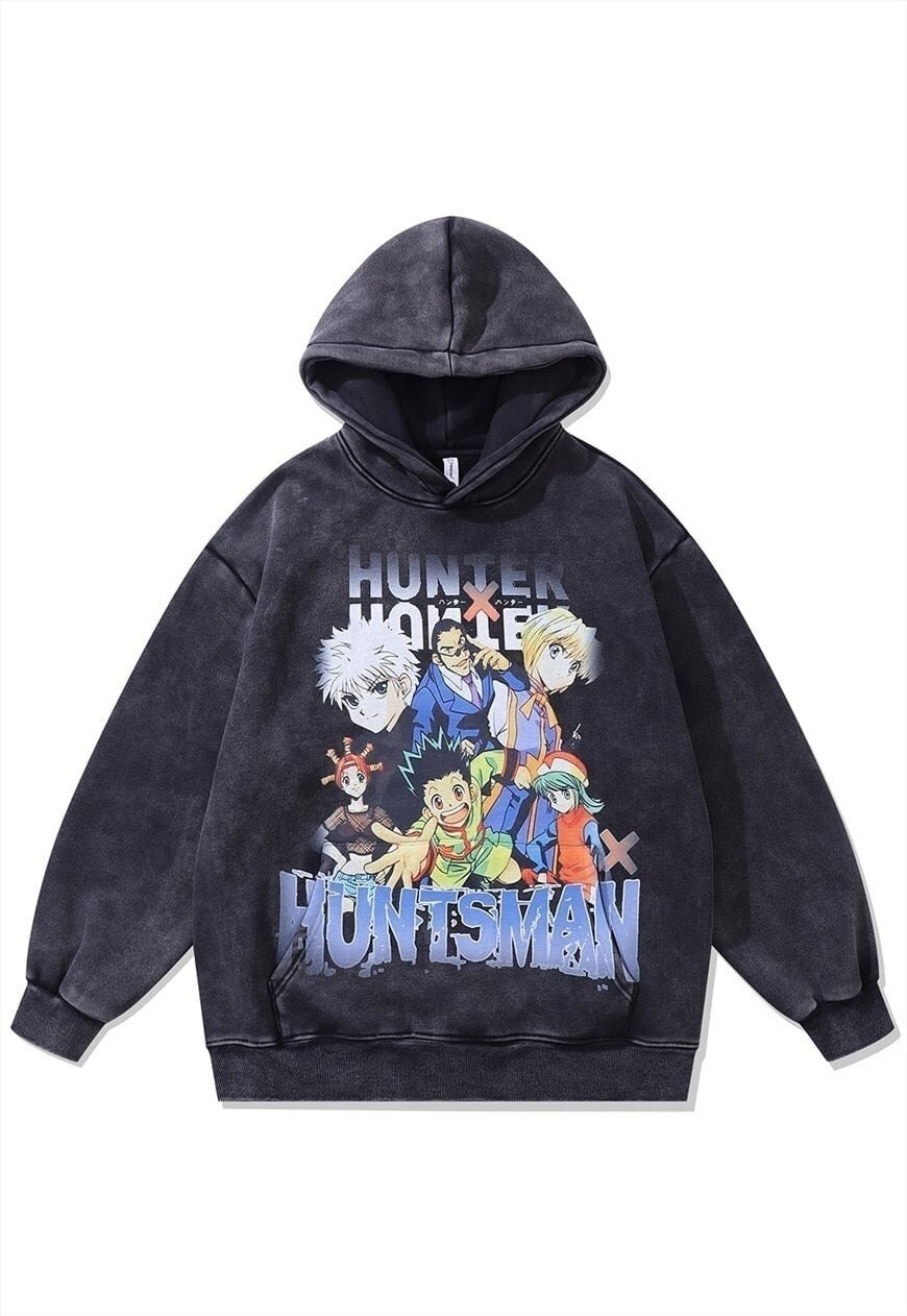 Anime hoodie Hunter Huntsman pullover Japanese cartoon top