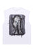 Ghost print sleeveless t-shirt retro tank top surfer vest