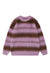 Striped sweater fluffy knitted jumper soft fleece in pink