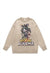 Academia sweater knitted distressed Anime print jumper beige