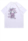 Punk teddy t-shirt goth bear tee evil skater top in white