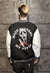 USA varsity jacket scream movie retro MA-1 bomber in black