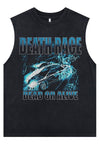 Car print tank top surfer vest old racing sleeveless t-shirt