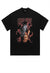 Gun print t-shirt grunge tee retro punk pistol top in black