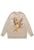 Saint sweater ripped jumper angel print knitted top in cream