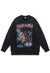 Anime sweater knit distressed jumper Dragon ball top black