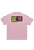 Microchip print t-shirt mechanic tee utility top in pink