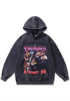 Tengen Uzui hoodie vintage wash pullover anime jumper grey