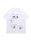 Simpsons t-shirt retro cartoon tee grunge top in white