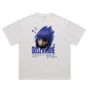 CYBER GRUNGE PRINT vintage wash t-shirt sample sale 3 for 2