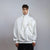 Asymmetric utility hoodie extreme zipper pullover raised neck jumper gorpcore sweatshirt cyberpunk ninja top Japanese Yamamoto sweater white