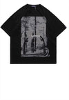 Dark Forest t-shirt Gothic tee creepy punk top in black