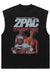 Hip-hop tank top surfer vest retro sleeveless rapper t-shirt