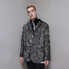 Silver sequin blazer metallic jacket formal going out embellished frock luminous sparkle bomber rave coat glitter varsity catwalk jacket