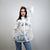 Sheer shirt white transparent blouse long sleeve mesh jumper edgy romantic top retro 00s see-though pullover in white