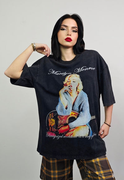 Marilyn Monroe t-shirt vintage legend tee retro top grey