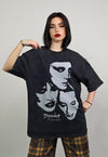 Punk t-shirt gothic band tee retro anarchy top vintage grey