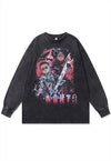 Vintage anime t-shirt Japanese cartoon top long sleeve tee