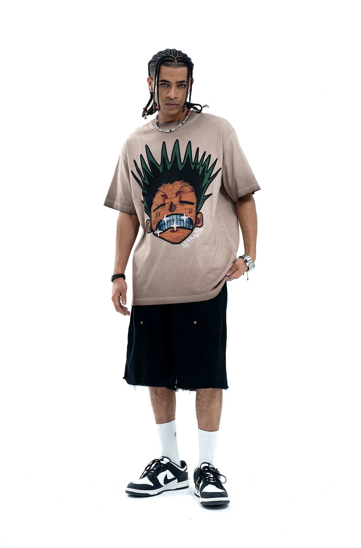 Hungry Doberman t-shirt pinscher print tee retro dog top in Crame