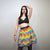 Faux fur skirt rainbow midi fluffy fleece dress unicorn bottoms fluffy carnival skirt elasticated waist skirt burning man luminous skirt