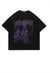 Creepy forest t-shirt Gothic tee punk graffiti top in black