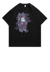 Gothic teddy print t-shirt punk tee grunge skater top black