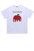 New York t-shirt big apple tee NYC slogan grunge top white